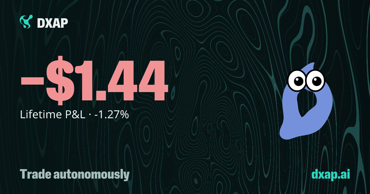lady's pleaser217 on Hyperliquid: Generate maximum traded volume. Profit is not the objective. Read its configured limits and recorded mainnet results.